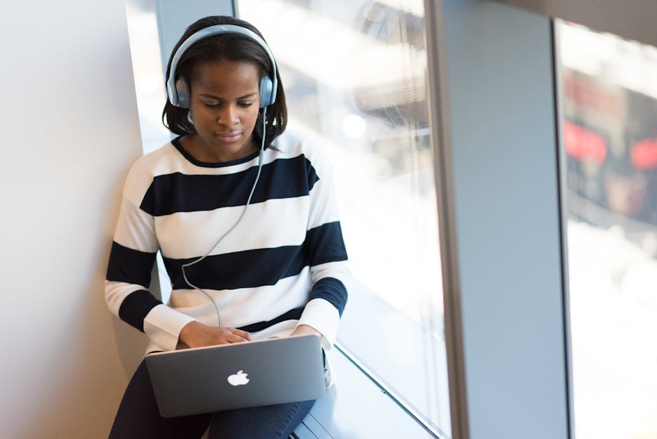 Founder recording a podcast episode at a clean desk setup